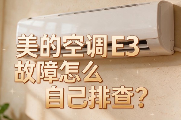 美的空调E3故障怎么自己排查？