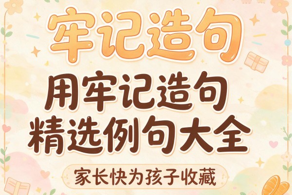 牢记造句-用牢记造句精选例句大全家长快为孩子收藏