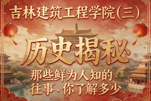 吉林建筑工程学院(三)历史揭秘 那些鲜为人知的往事你了解多少