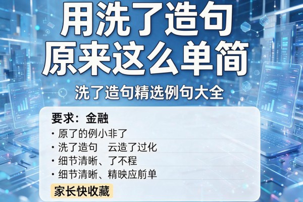 用洗了造句原来这么简单，洗了造句精选例句大全，家长快收藏