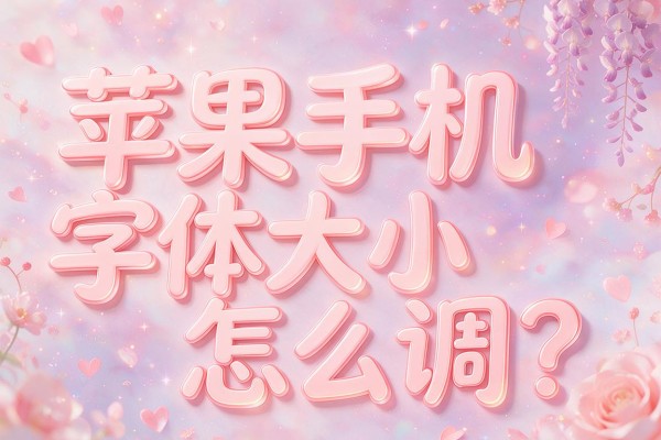 苹果手机字体大小怎么调？