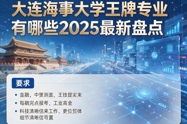 大连海事大学王牌专业有哪些2025最新盘点