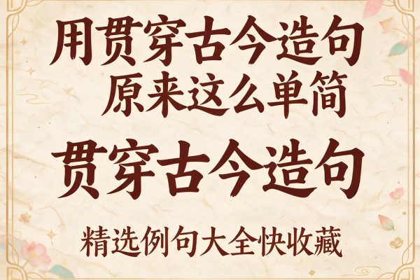 用贯穿古今造句原来这么简单 贯穿古今造句精选例句大全快收藏