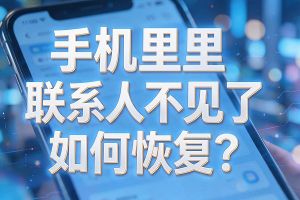 手机里联系人不见了如何恢复?