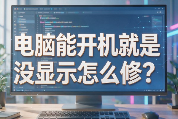 电脑能开机就是没显示怎么修?