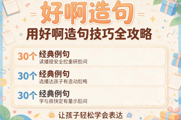 好啊造句-用好啊造句技巧全攻略 30个经典例句让孩子轻松学会表达