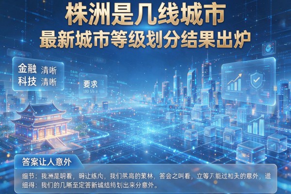 株洲是几线城市 最新城市等级划分结果出炉 答案让人意外