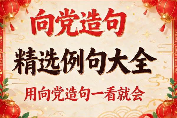 向党造句精选例句大全,用向党造句一看就会