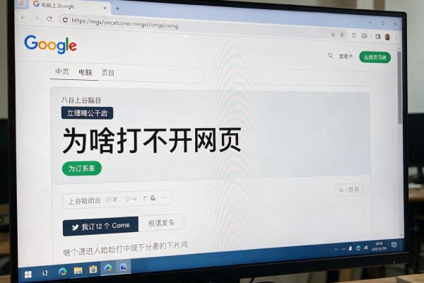 电脑上谷歌浏览器为啥打不开网页