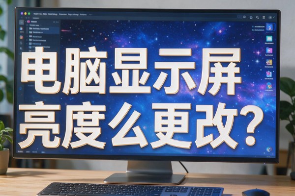 电脑显示屏亮度怎么更改?