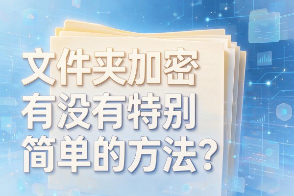 文件夹加密有没有特别简单的方法？
