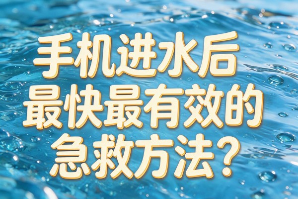 手机进水后最快最有效的急救方法?