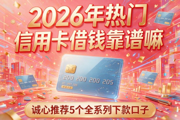 2026年热门_信用卡借钱靠谱嘛,诚心推荐5个全系列下款口子
