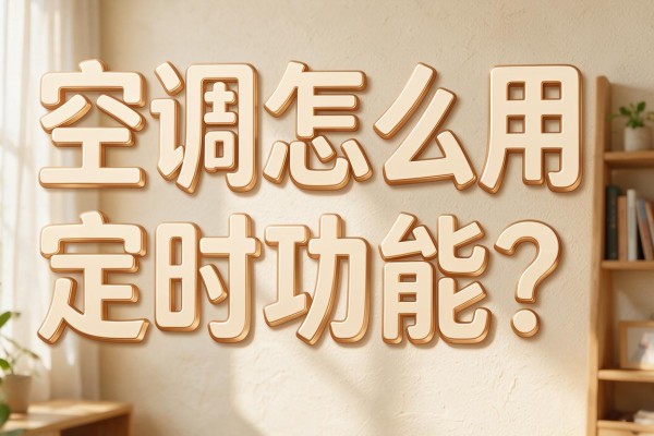空调怎么用定时功能？