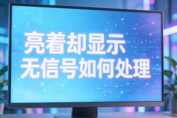 显示屏亮着却显示无信号如何处理