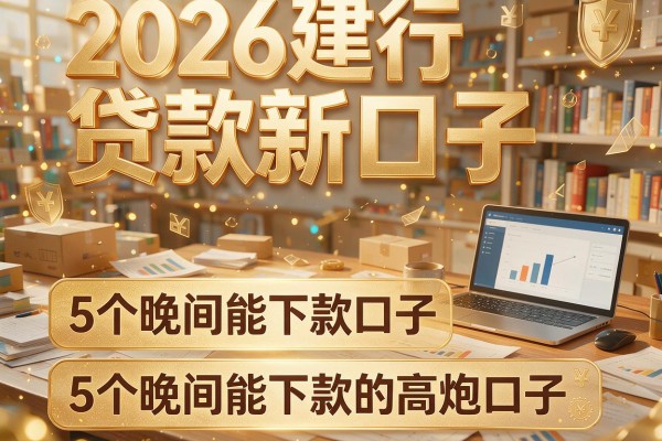 2026建行贷款新口子,详细阐述5个晚间能下款的高炮口子