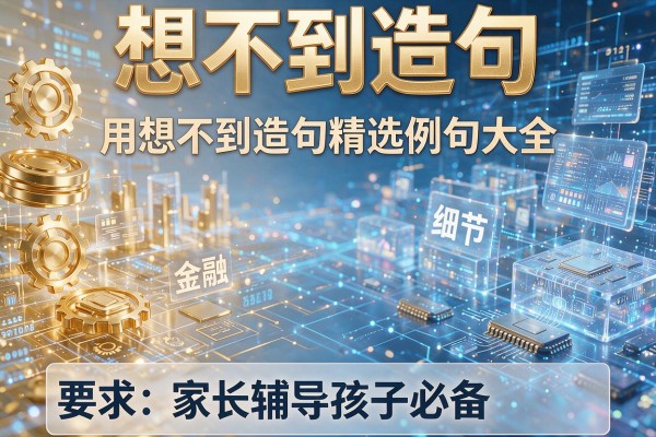 想不到造句-用想不到造句精选例句大全家长辅导孩子必备