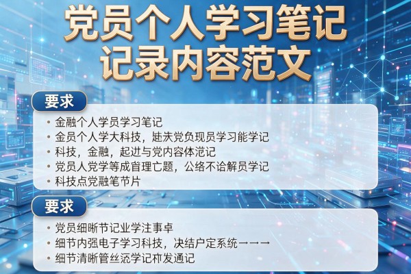 党员个人学习笔记记录内容范文(四篇)