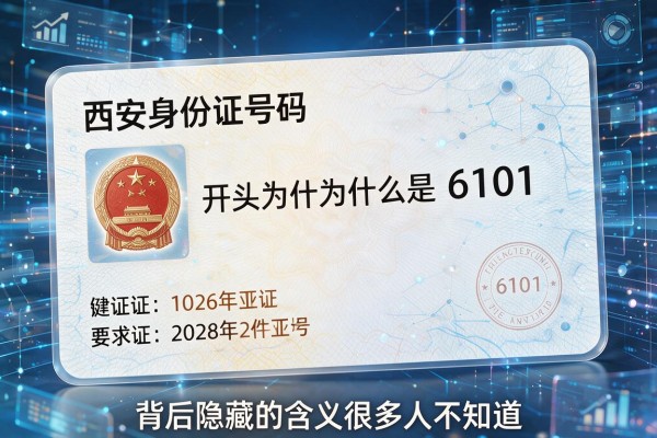 西安身份证号码开头为什么是6101 背后隐藏的含义很多人不知道