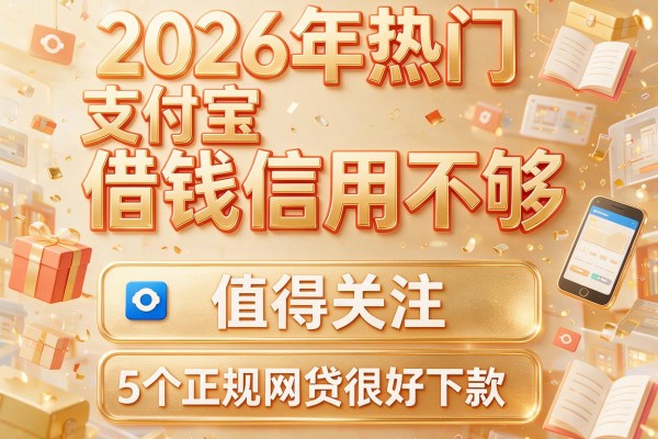2026年热门支付宝借钱信用不够，值得关注的5个正规网贷很好下款的