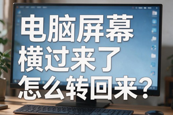 电脑屏幕横过来了怎么转回来?