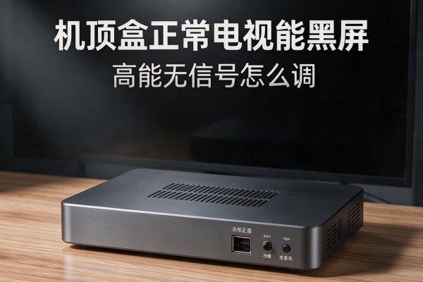 机顶盒正常电视黑屏无信号怎么调