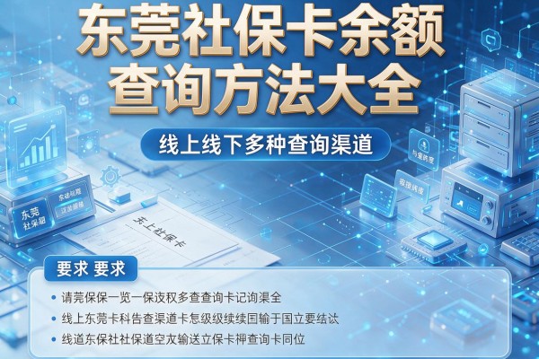 东莞社保卡余额查询方法大全 线上线下多种查询渠道一览