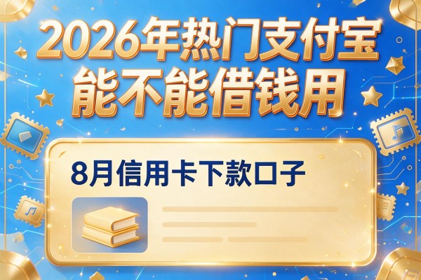 2026年热门支付宝能不能借钱用，8月信用卡下款口子