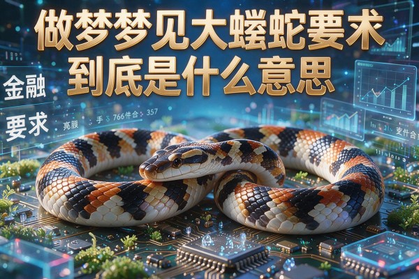 做梦梦见大蟒蛇到底是什么意思