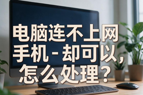 电脑连不上网手机却可以怎么处理?
