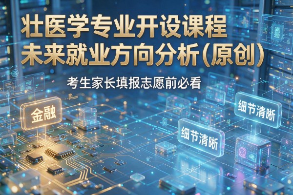 壮医学专业开设课程和未来就业方向分析(原创) 考生家长填报志愿前必看