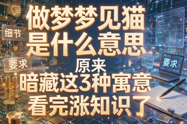 做梦梦见猫是什么意思原来暗藏这3种寓意看完涨知识了
