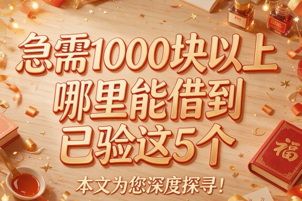 急需1000块以上哪里能借到已验这5个,本文为您深度探寻!