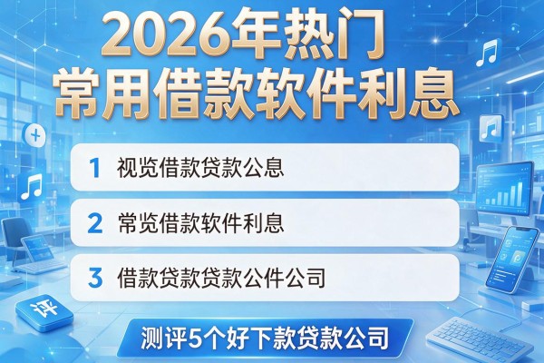 2026年热门常用借款软件利息,测评5个好下款贷款公司
