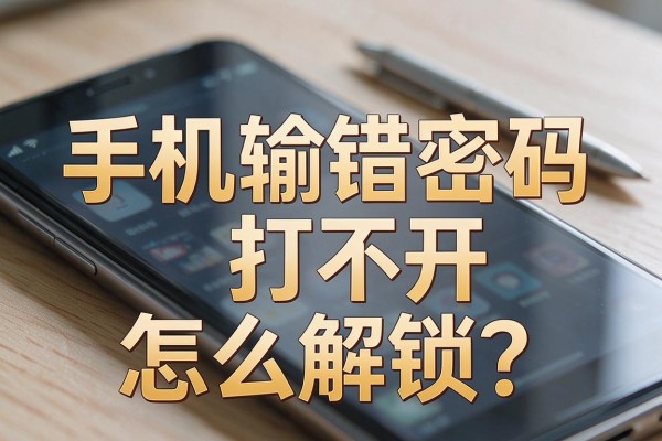 手机输错密码打不开怎么解锁?