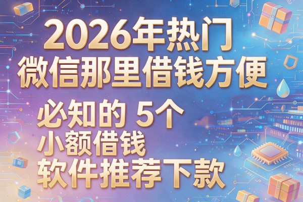 2026年热门微信那里借钱方便,必知的5个小额借钱软件推荐下款