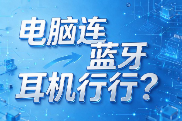电脑连蓝牙耳机行不行?