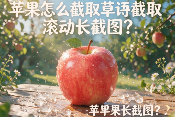苹果怎么截取滚动长截图?