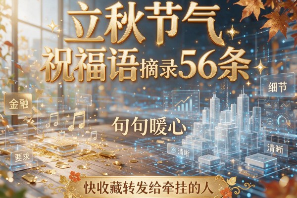 立秋节气祝福语摘录56条,句句暖心,快收藏转发给牵挂的人