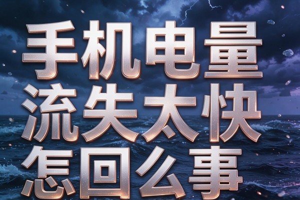 手机电量流失太快怎么回事