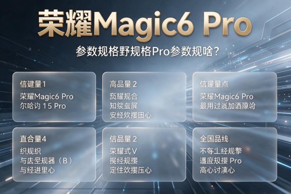 荣耀Magic6 Pro参数规格包括啥?