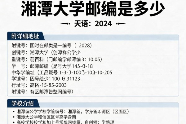 湘潭大学邮编是多少 附详细地址和学校介绍