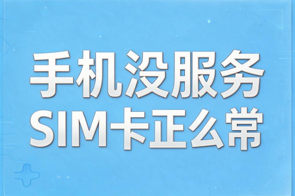 手机没服务但SIM卡正常怎么办