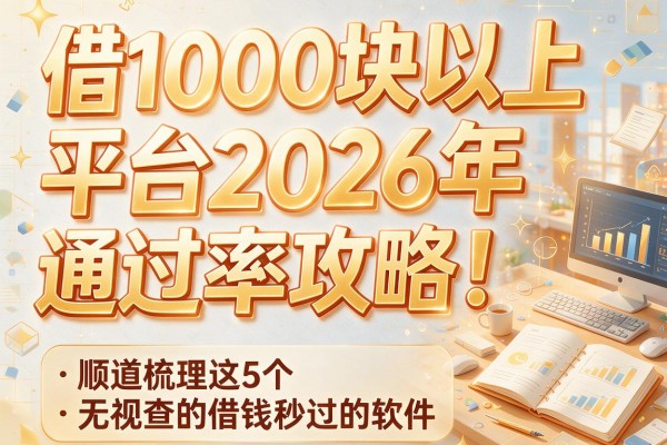 借1000块以上平台2026年通过率攻略!顺道梳理这5个无视查的借钱秒过的软件