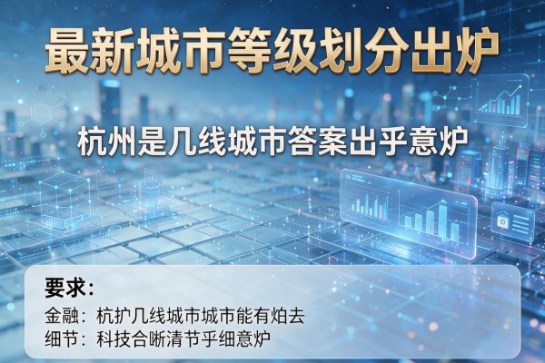 最新城市等级划分出炉 杭州是几线城市答案出乎意料