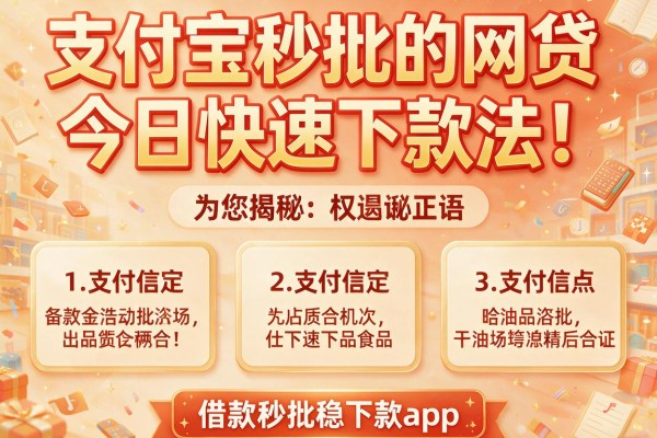 支付宝秒批的网贷今日快速下款法!为您揭秘五个借款秒批稳下款app