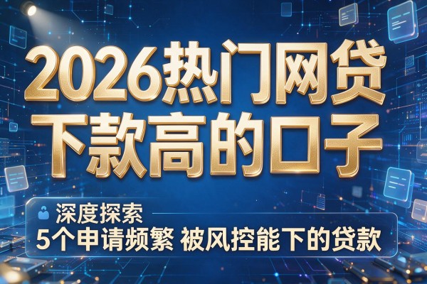 2026热门网贷下款高的口子,深度探索5个申请频繁被风控能下的贷款