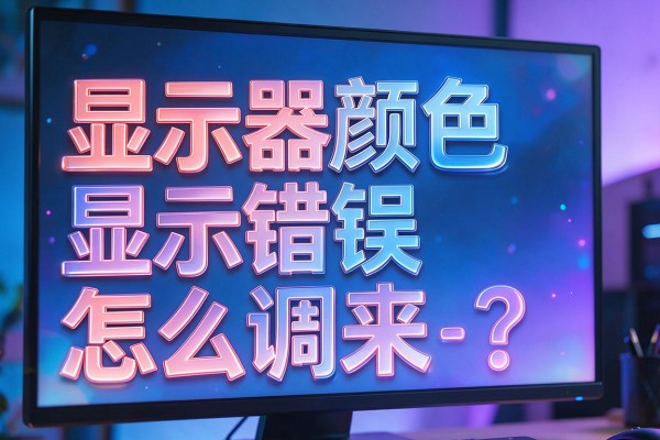 显示器颜色显示错误怎么调回来?