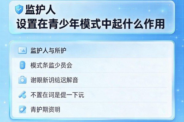 监护人设置在青少年模式中起什么作用