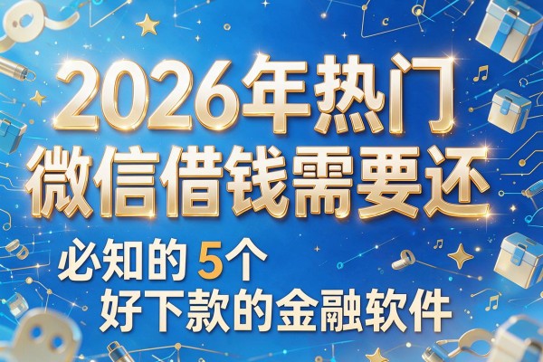 2026年热门微信借钱需要还,必知的5个好下款的金融软件